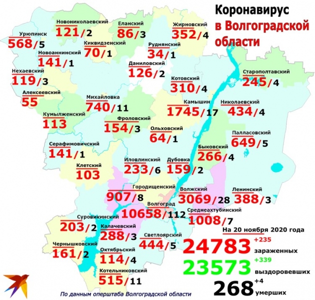 29 школьников и 79 пациентов средних лет: кто и где заболевает коронавирусом в Волгоградской области