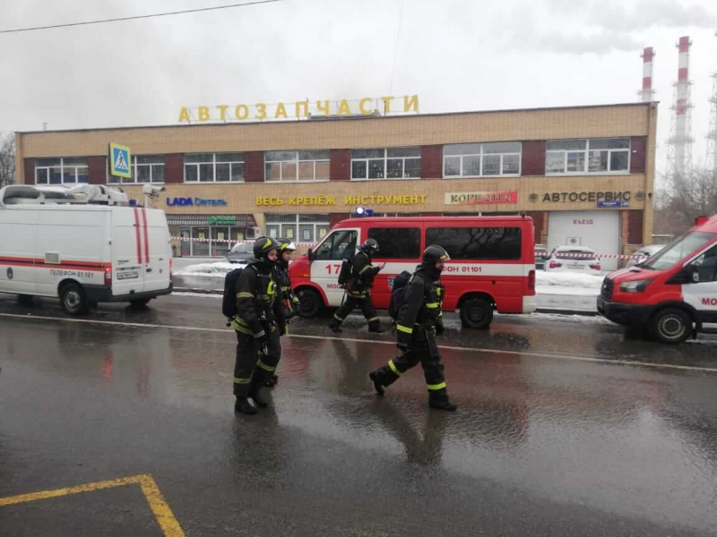 Взрыв газового хранилища произошел в Москве (видео)