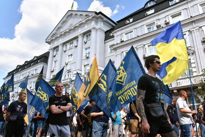 В Одессе националисты вышли на улицы города в годовщину пожара в Доме профсоюзов