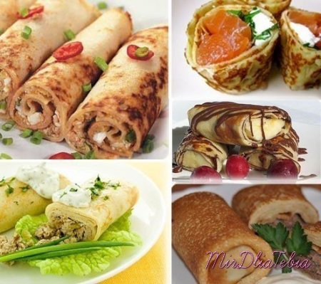 15 самых вкусных начинок для блинчиков!