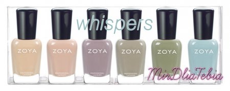 Весенняя коллекция лаков для ногтей Zoya Whispers Collection Spring 2016