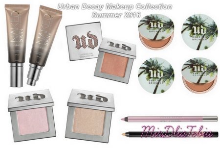 Летняя коллекция макияжа Urban Decay Makeup Collection Summer 2016